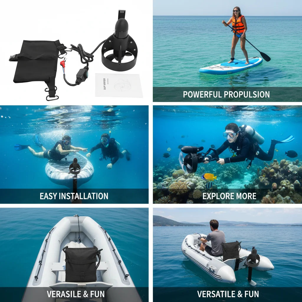 Electric Surfboard Underwater Thruster Propulsion Motor Stand Up Paddleboards High Power Water Sports Enthusiasts