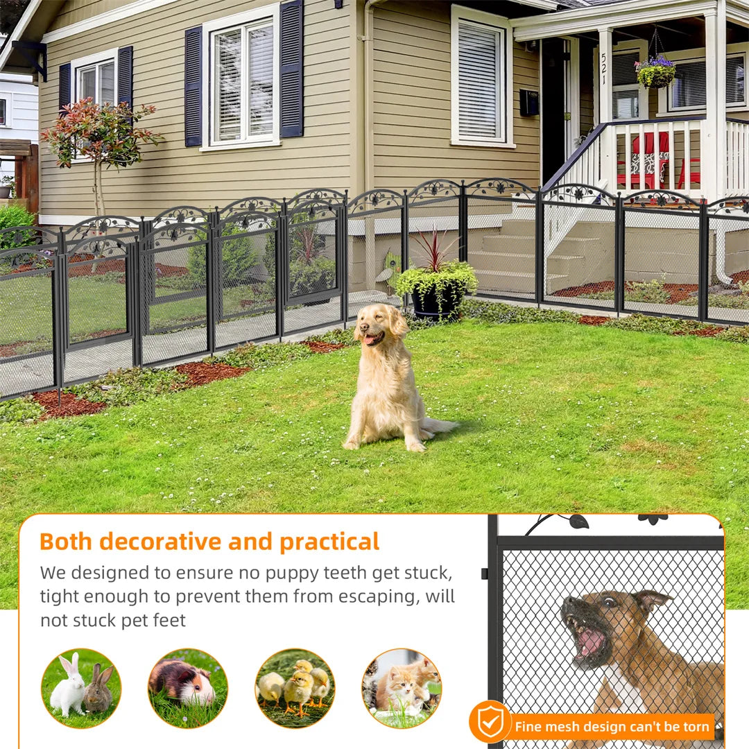 BINGOPAW Heavy Duty 8 Panel Dog Playpen With Waterproof Whelping Pad For Breeders And Pet Parents