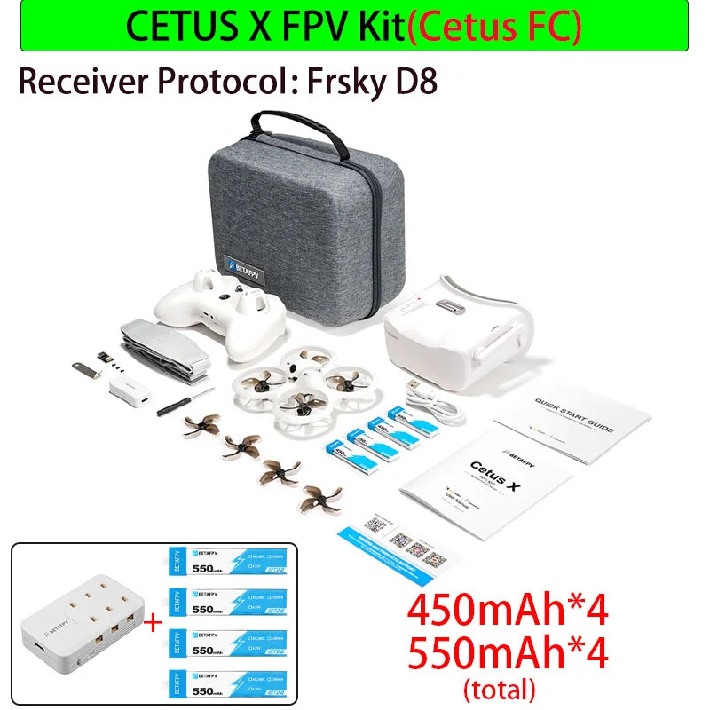 Betafpv Cetus X FPV Kit Brushless Quadcopter With ELRS Two Four G FrSky FC