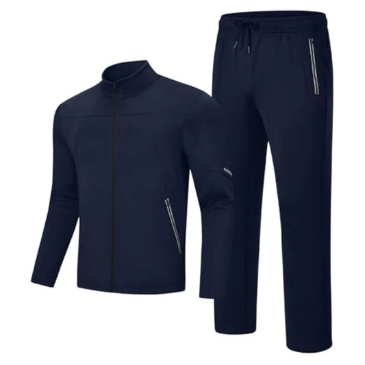 Rdruko Mens Fleece Tracksuit 2 Piece Winter Warm Athletic Jogging Set Perfect For Daily Training And Outdoor Wear