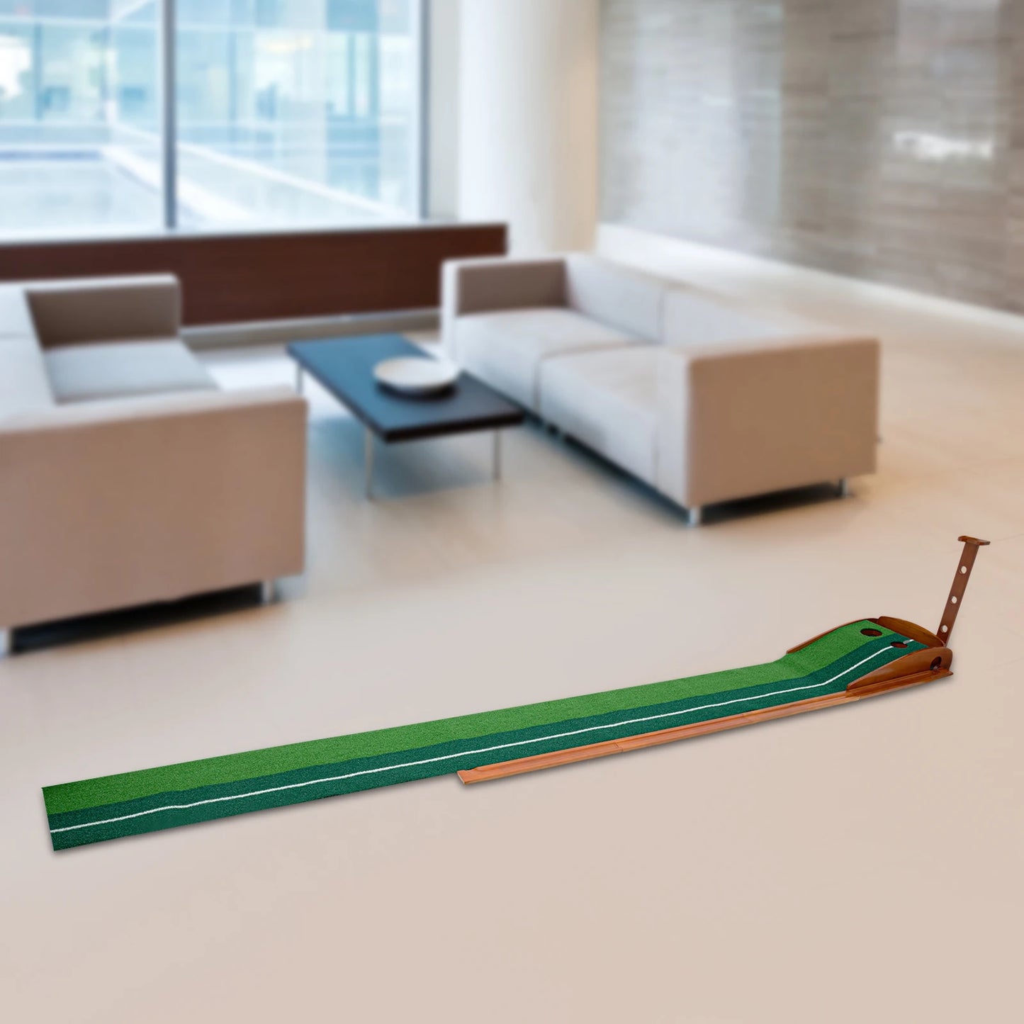 Indoor Golf Putting Green Practice Mat With Auto Ball Return For Home Golfers Training Aid Pro Level