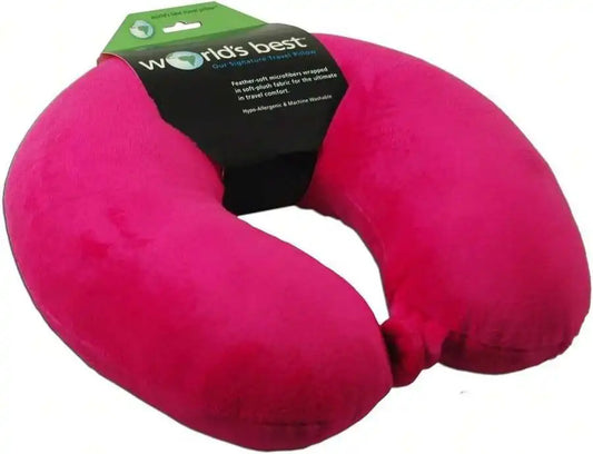 Microfiber Travel Neck Pillow For Comfort Lightweight And Machine Washable