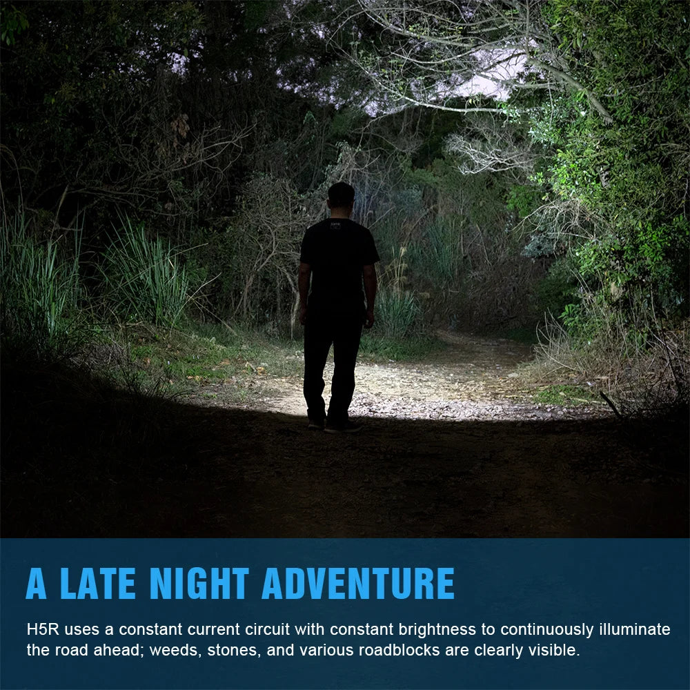 TrustFire H5R 600LM Rechargeable Waterproof Headlamp Dual Light LED Torch IP68 Running Camping Hiking Cycling Fishing Hunting Outdoor Emergency Work Light Headlight