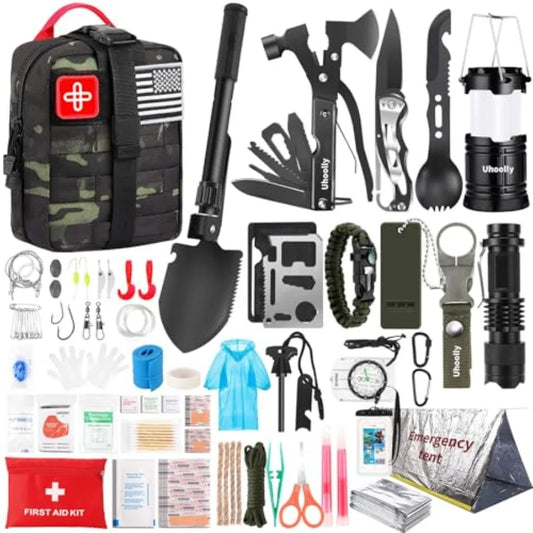 252-Piece Survival Gear Mini First Aid Kit With Molle System
