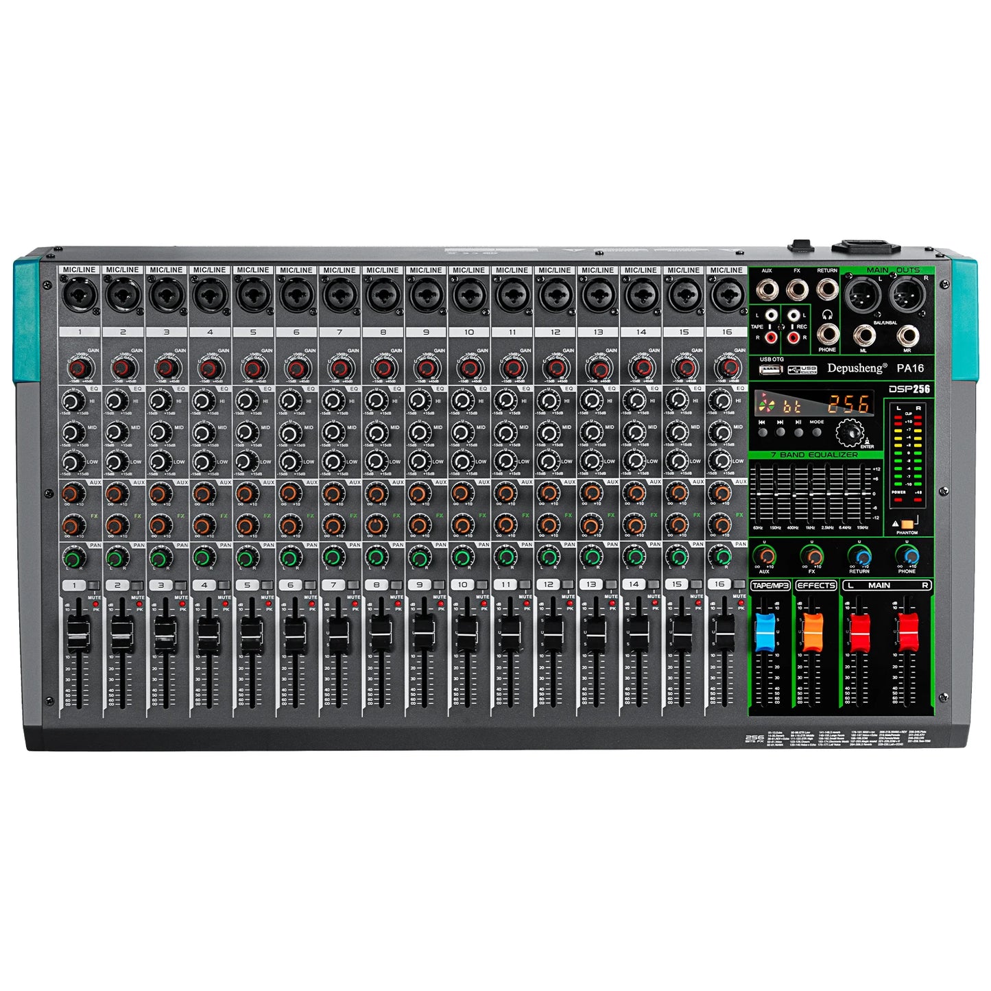 Depusheng MG Audio Mixer 6 8 12 16 Channel DJ Console