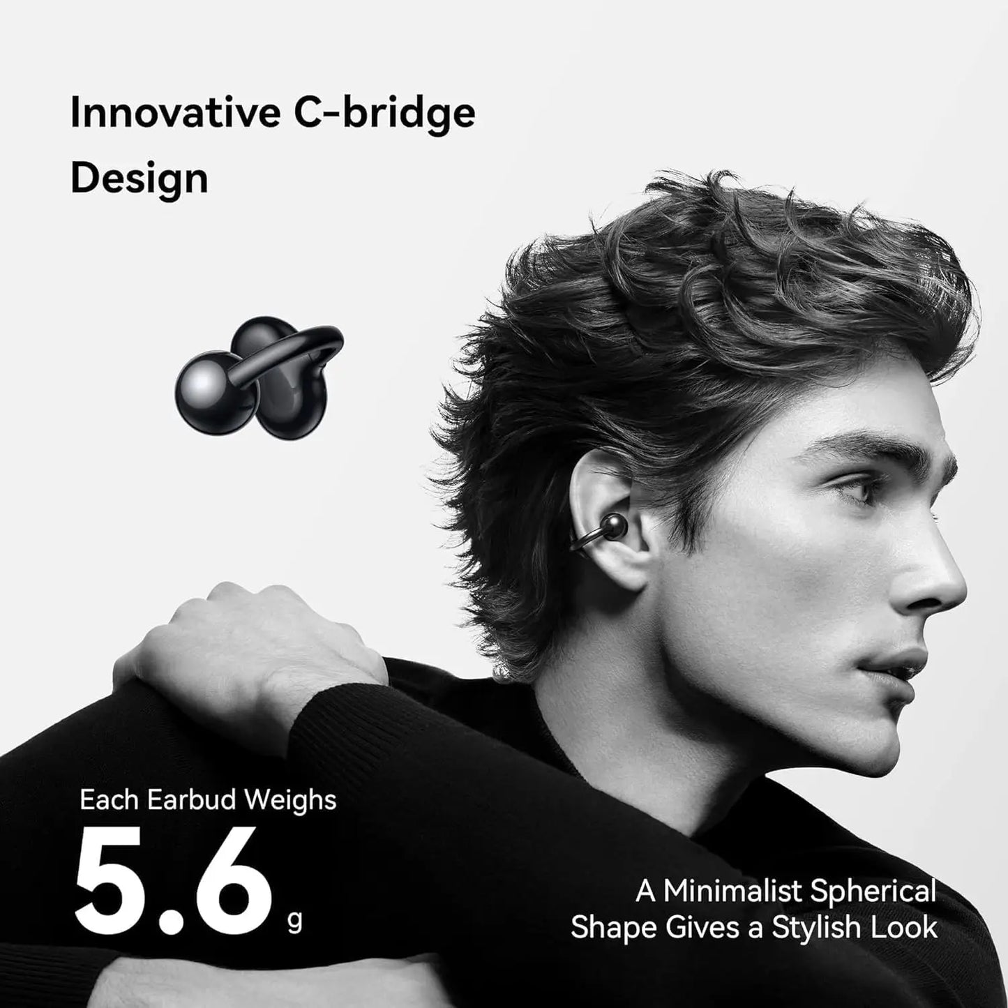 Huawei FreeClip Open Ear Wireless Headphones With 8 Hour Battery
