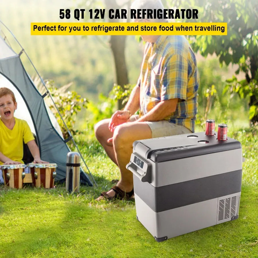 Dual Zone 58 Qt Portable Refrigerator Freezer 12V 24V