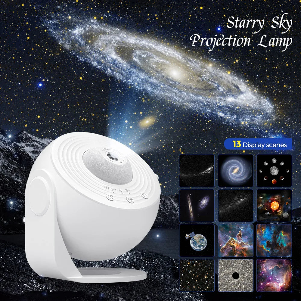 Aiopp 13 In 1 Star Projector Galaxy Planetarium Night Light For Bedroom