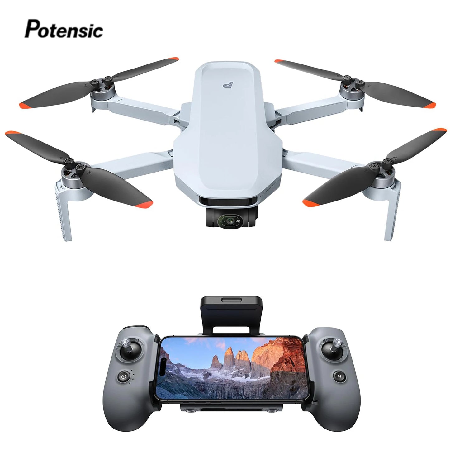 Potensic Atom 2 Drone 4K HDR Video 3 Axis Gimbal Under 249g Vertical Shooting AI Night Shot AI Track 10 KM Creators