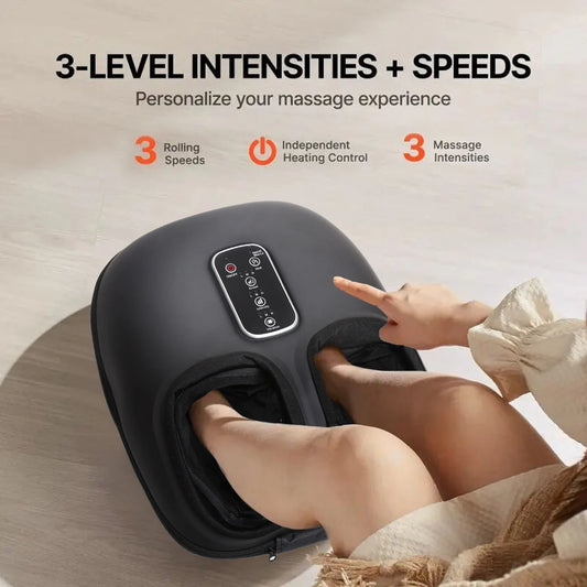 LEERCON Automatic Foot Massage Machine With Fully Wrapped Rollers
