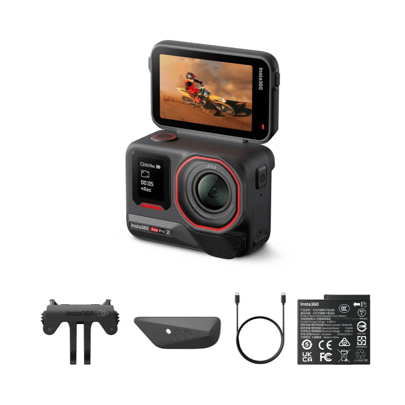 Insta360 Ace Pro 2 8K AI Powered Action Cam Waterproof to 39 ft