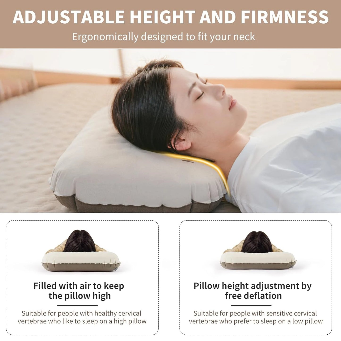 Naturehike Ultralight Inflatable Pillow For Travel Camping And Backpacking