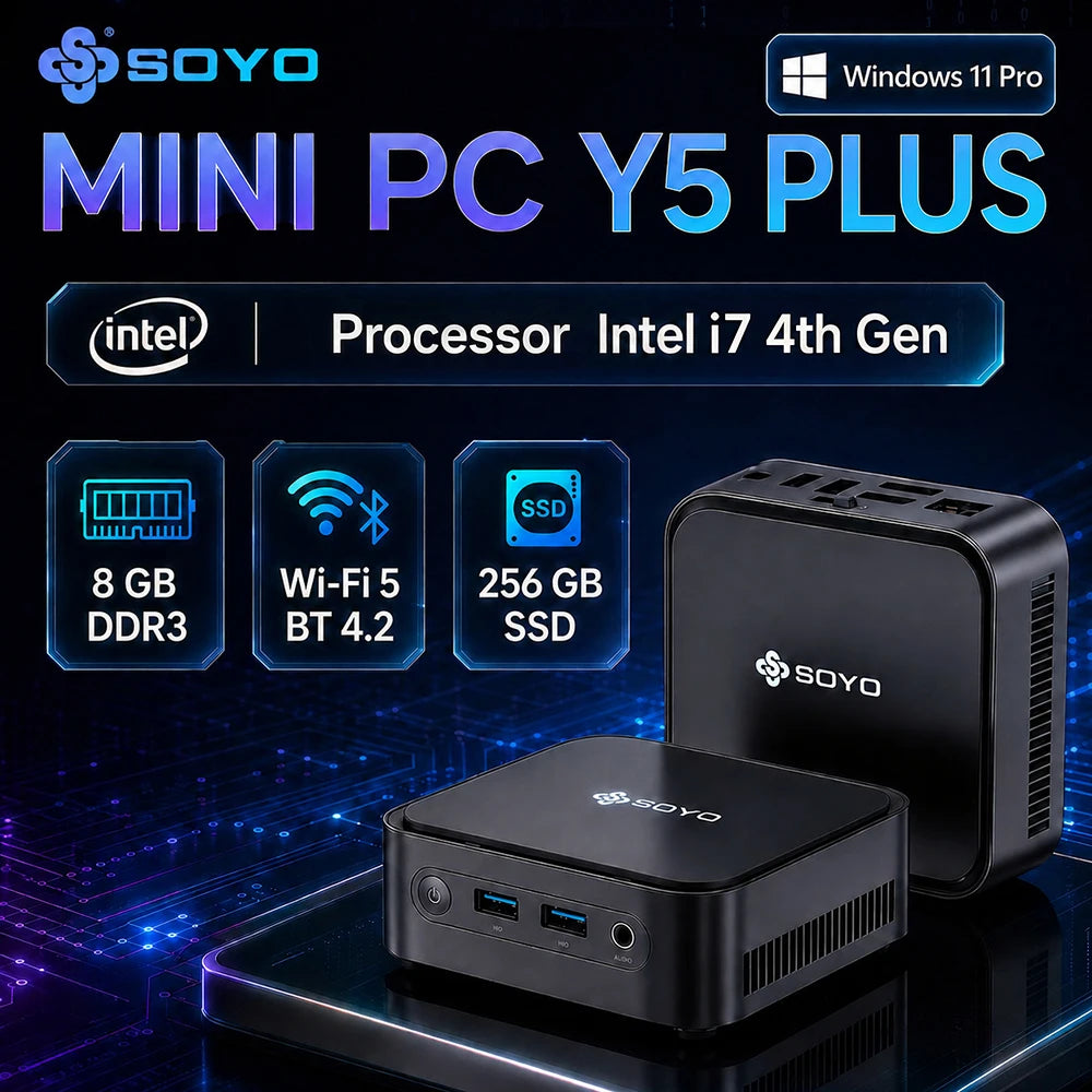 Soyo Y5 Plus Mini PC FullyEquipped 8GB RAM 128GB ROM