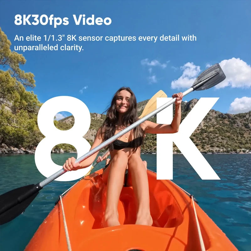 Insta360 Ace Pro 2 8K AI Powered Action Cam Waterproof to 39 ft