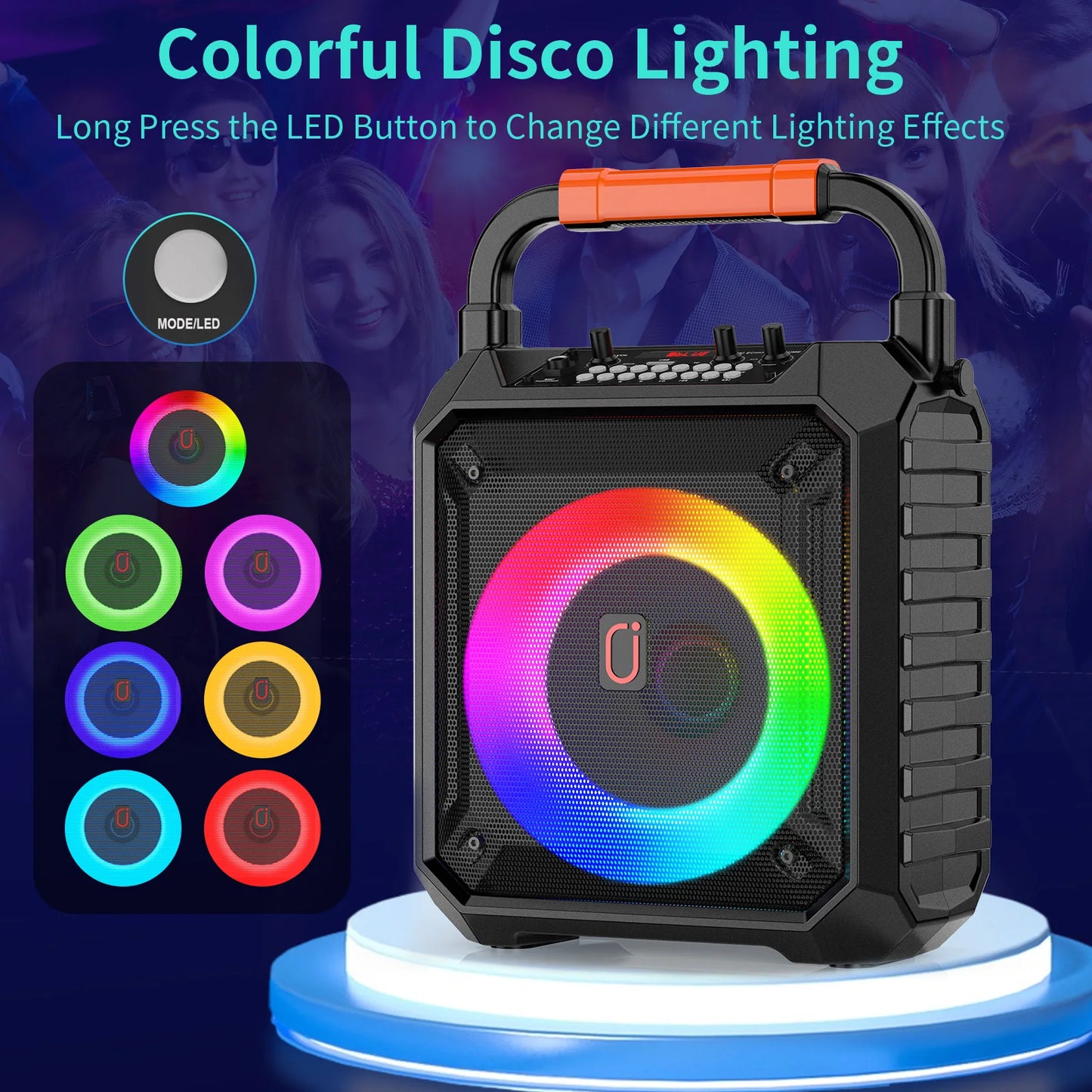 FanFun T17-T Wireless Bluetooth Karaoke Speaker With Two Microphones