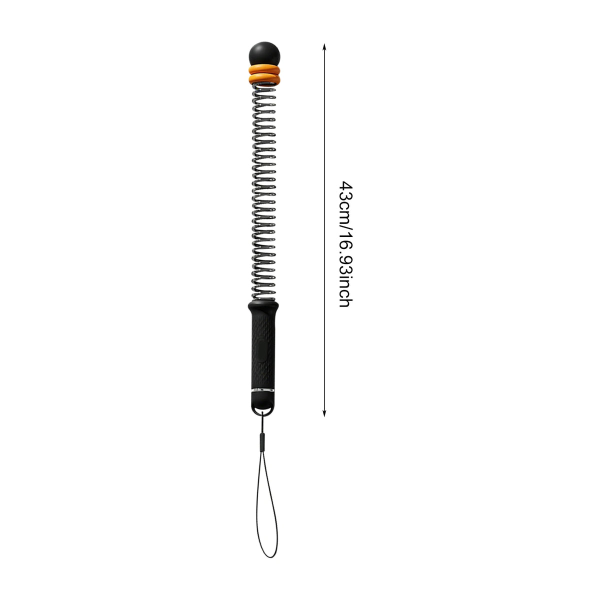 Battle Rope, Ropeless Jump Rope, Home Gym Fitness Battle Rope, Adjustable Weighted Strength Trainer, Silent Matte Black Orange, For Unisex Full Body Arm Endurance Workout, Small Space Indoor Exercise, Durable Anti-collision H