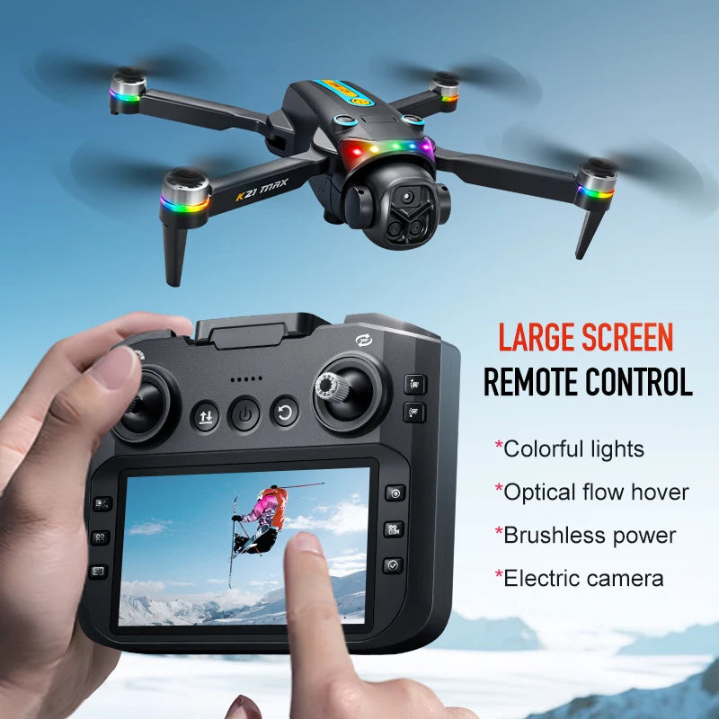 Max FPV Drone With 4.3 Inch Built In Screen No Phone Required Remote Controller For Beginners And Adults