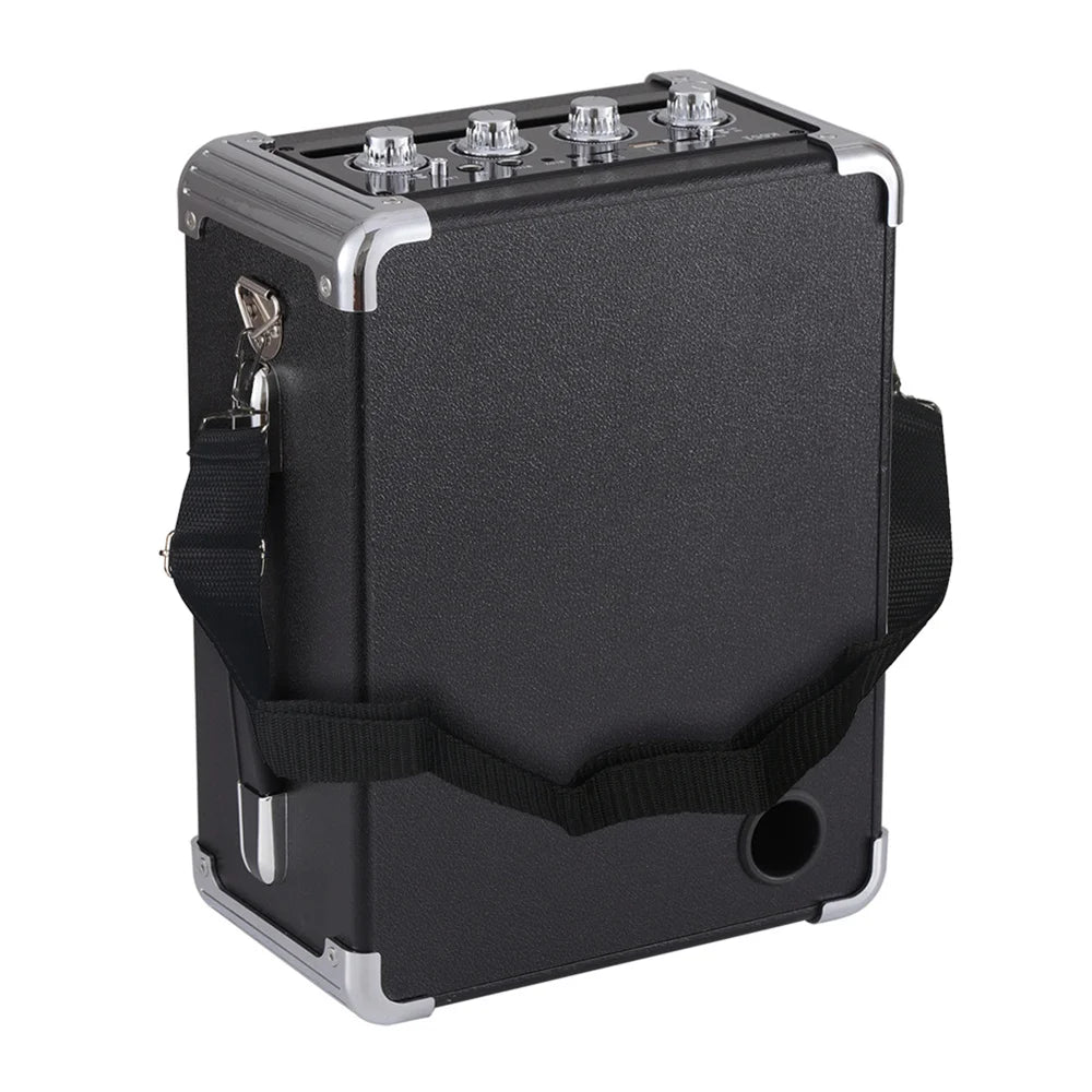 CURUK Loud Portable Bluetooth Karaoke Speaker With 2 Wireless Mics And LED Light