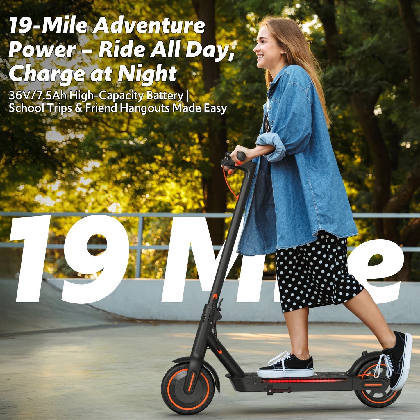 Osboo Electric Scooter Adults 550W Folding E-Scooter