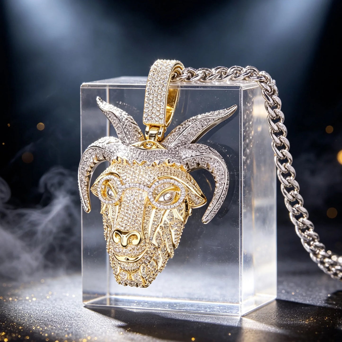 Lyee Cyee Shiny Goat Animal Fashion Pendant Charm Decorative Jewelry