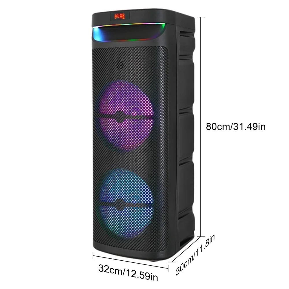 CURUK 3000W Portable Bluetooth Party Speaker Subwoofer Heavy Bass