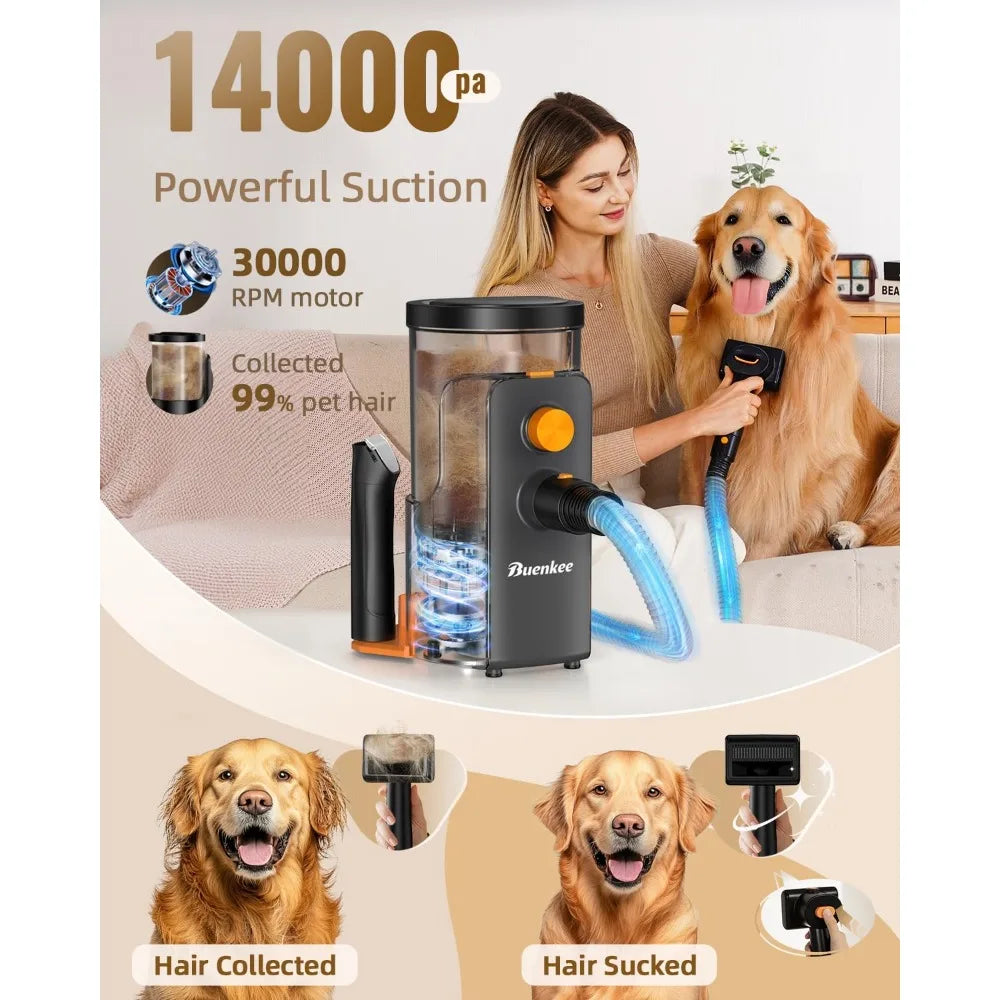 XMSJ Dog Grooming Vacuum High Suction Pet Groomer Kit