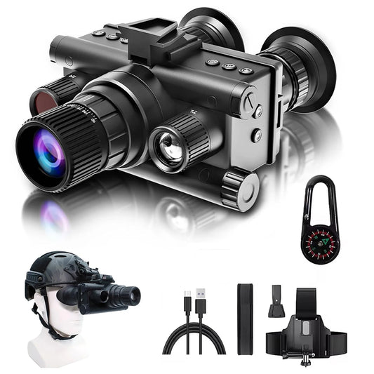GOYOJO Helmet Mounted 4K Night Vision Goggles With 8X Zoom