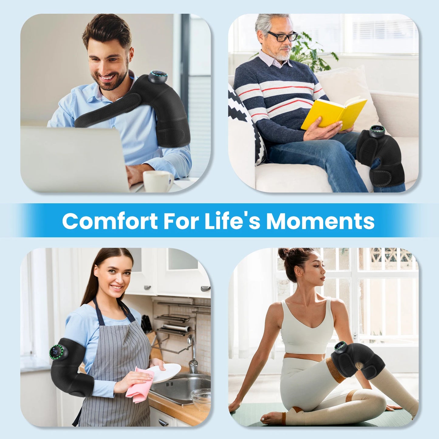 Hailicare Intelligent Electric Heating Knee Joint Protector With Vibration