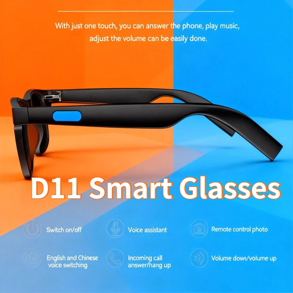 CHOTOG D11 Smart Bluetooth Glasses Video Recorder Voice Assistant