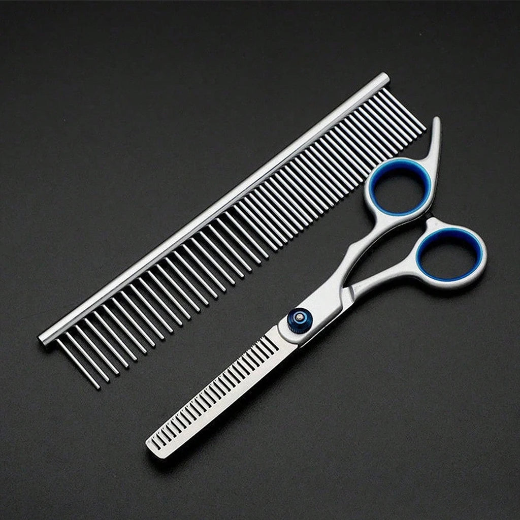 SHUYU 6 Piece Pet Grooming Scissors Set Stainless Steel