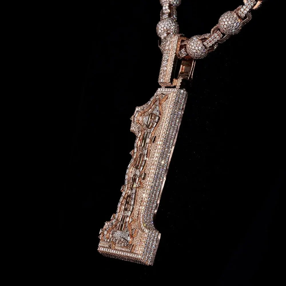Lyee Cyee Iced Out Chosen Pendant Necklace With Zircon Men