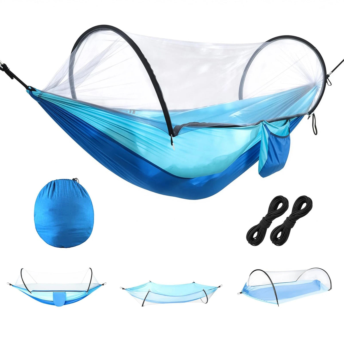 Automatic Quick Open Mosquito Net Hammock for Outdoor Camping