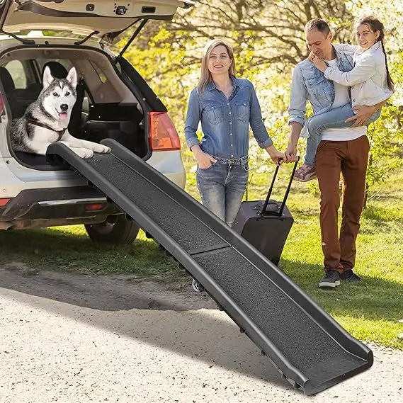 Folding Dog Ramp For Car SUV With Extra Long Rails