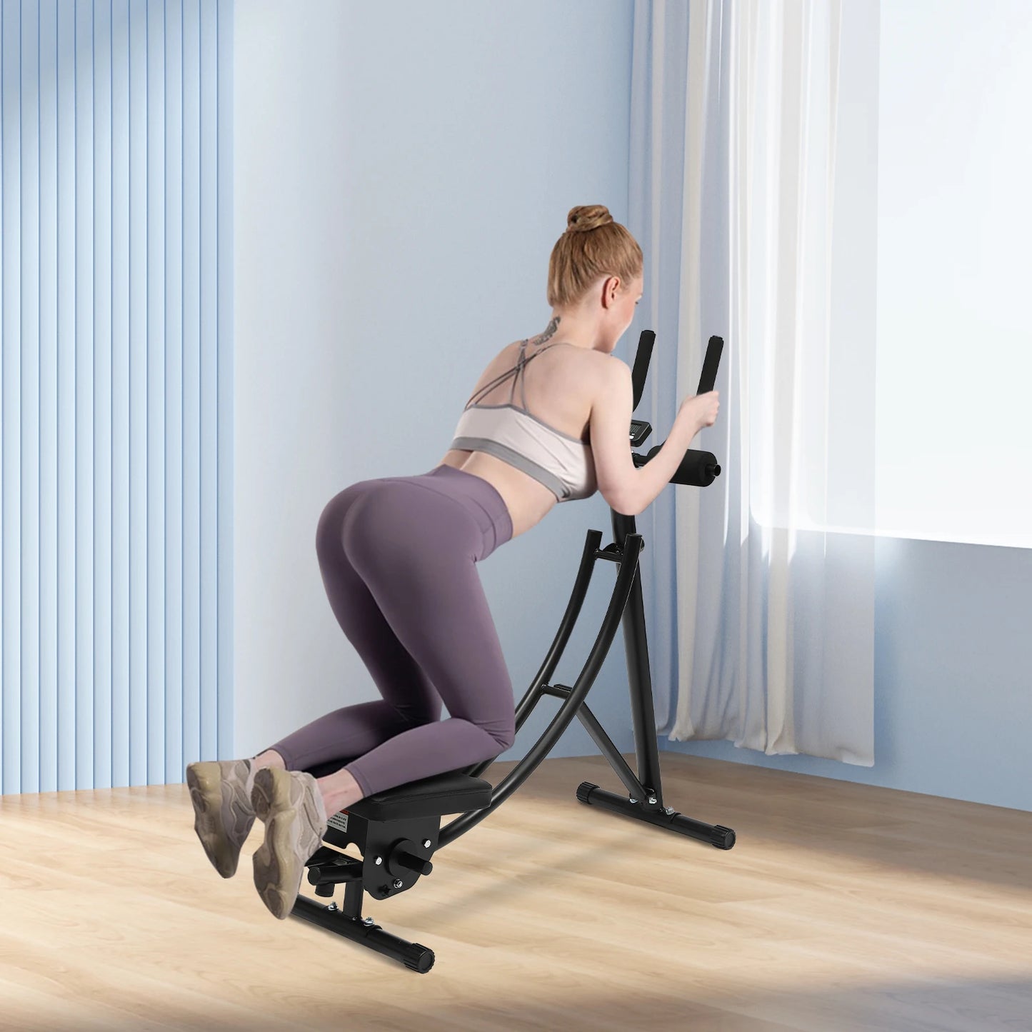 Foldable Core Ab Machine With Led Display And Curved Track