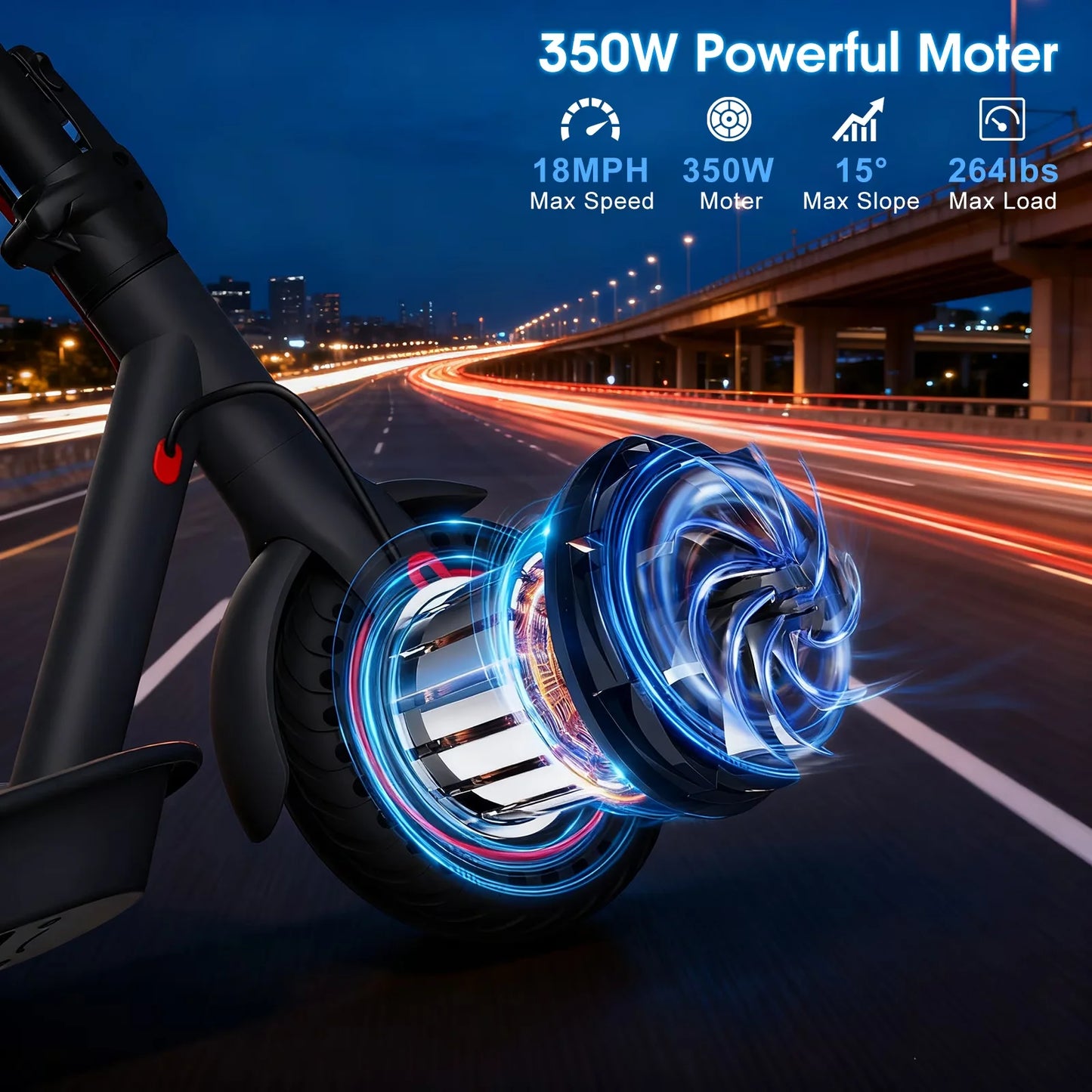 Obx 350W Electric Scooter Foldable 21 Mile Range