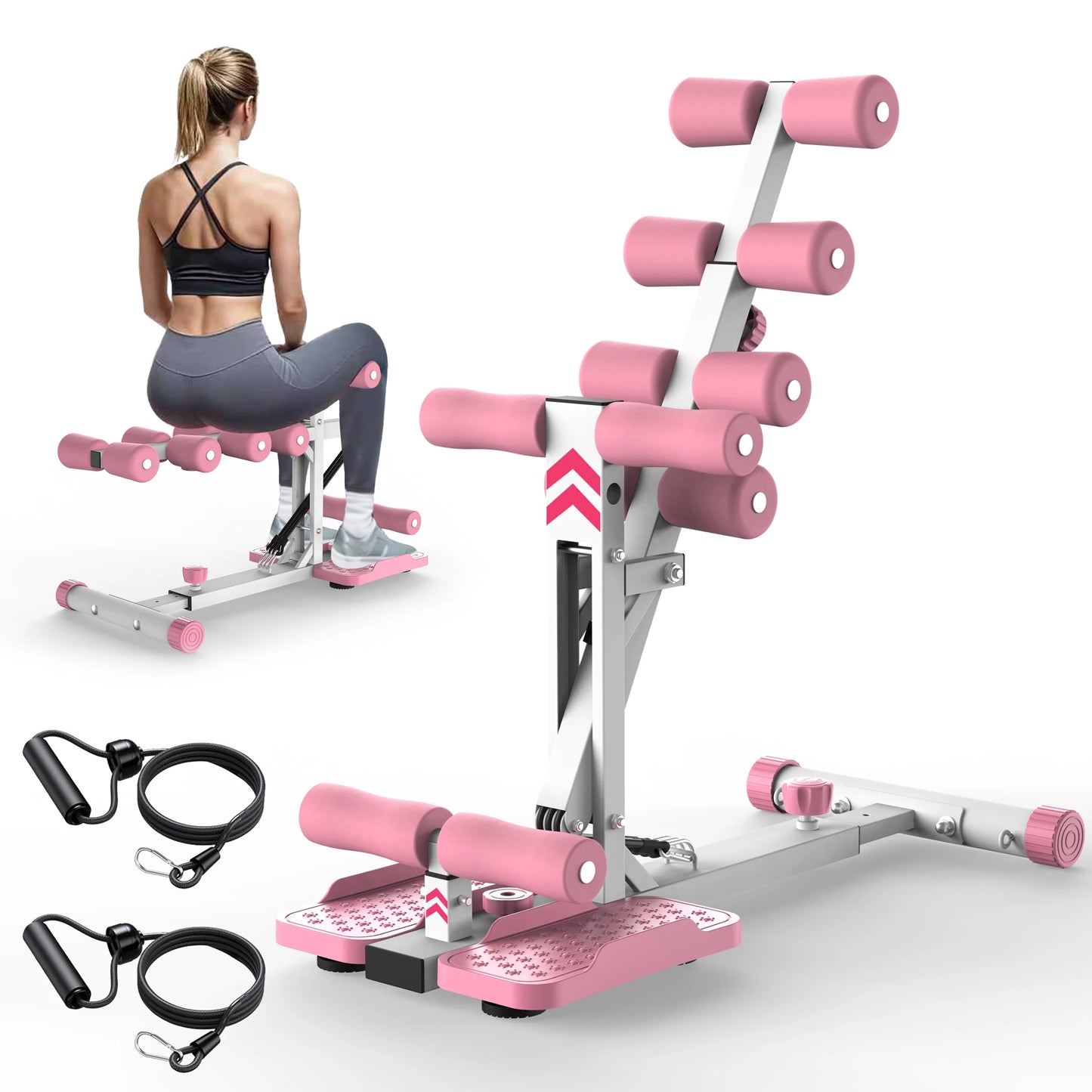 Deep Squat Machine With Resistance Bands Glute Core Trainer