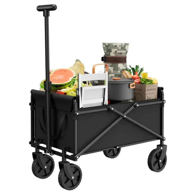 OASONEER Heavy Duty Folding Utility Cart With All Terrain Wheels