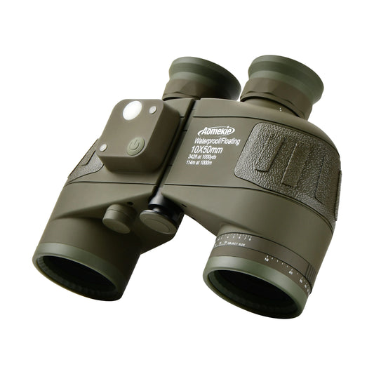 Marine Binoculars With Rangefinder And Compass FMC Lens Waterproof