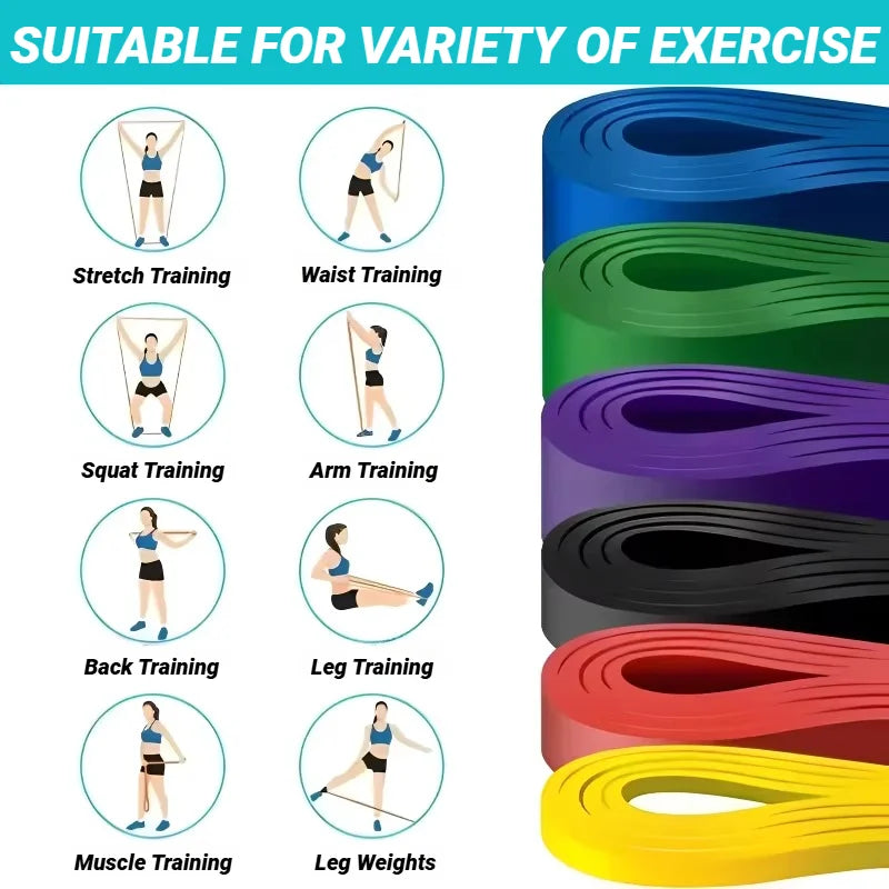 Tpe Elastic Band Resistance Training Set For Full Body Workouts