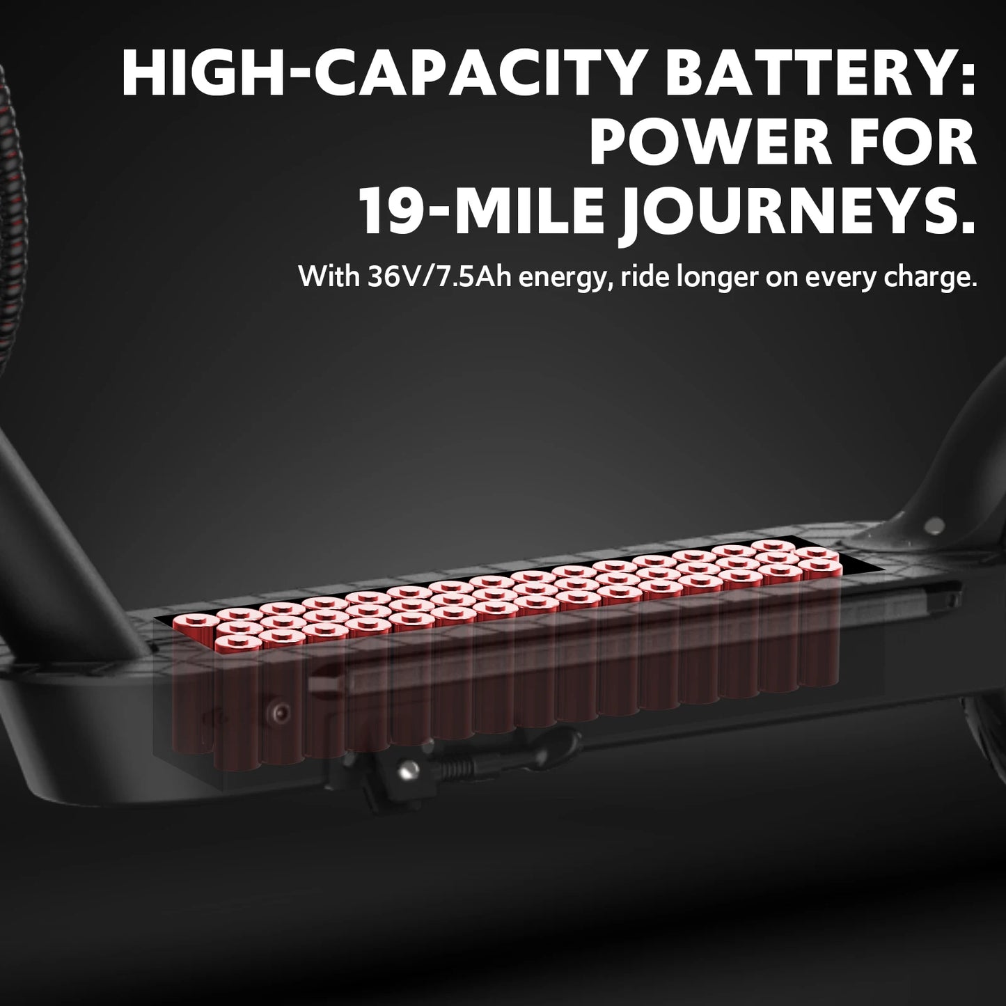 Osboo Folding Electric Scooter For Adults 19 MPH 550W With Built In Side Lights Long Range 13 To 20 Miles