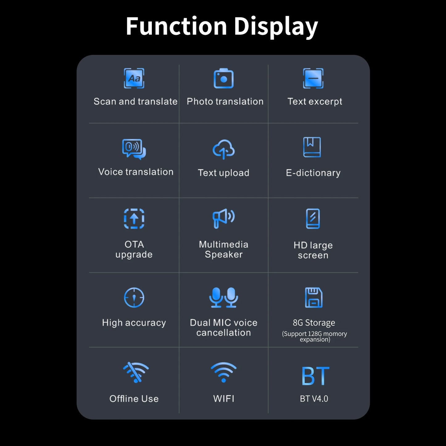 Bisofice S50 Dictionary Translation Pen Scanner Translator Device