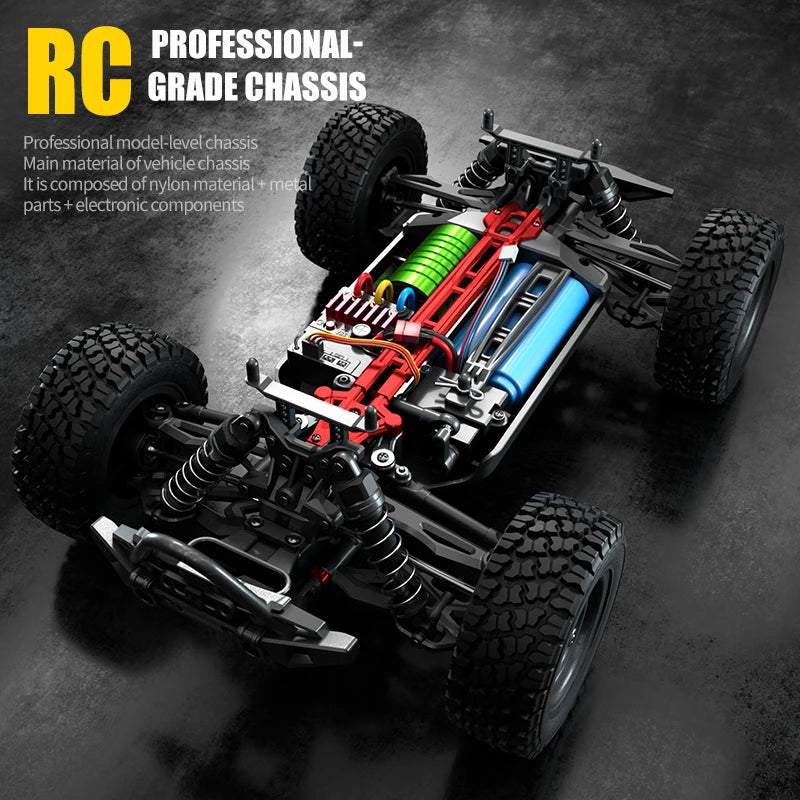 WLtoys 1 16 4WD Brushless RC Car High Speed 70KMH Off Road Climbing Toy For RC Enthusiasts
