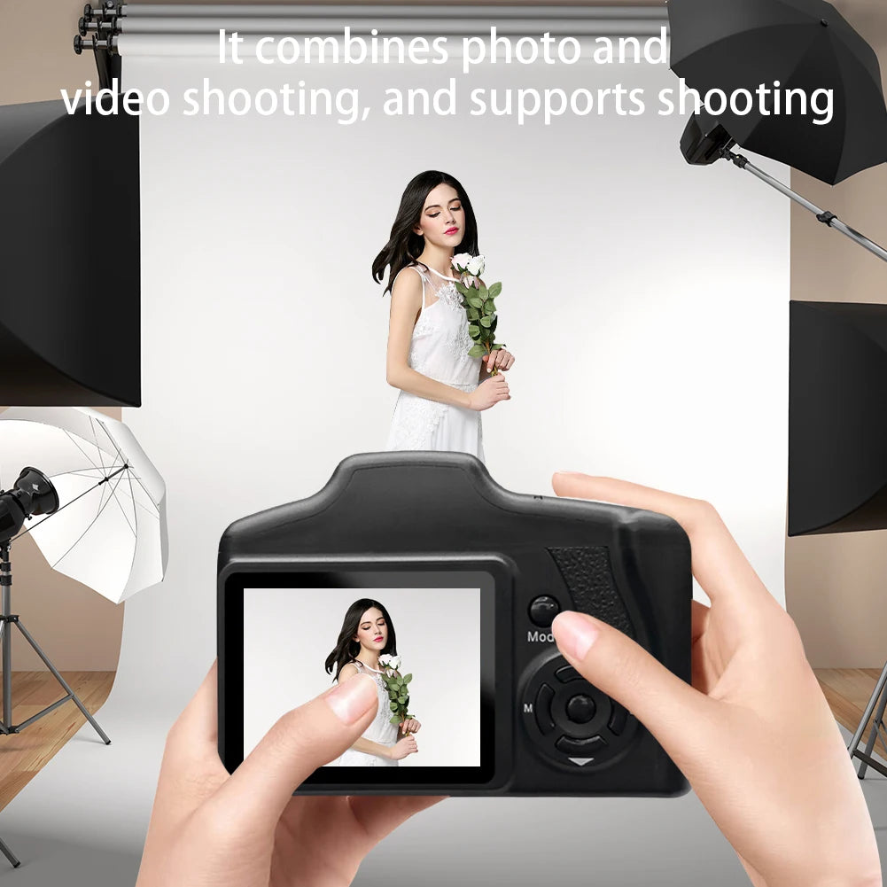 VKTECH 16MP Vlogging Camera LCD Digital Zoom 16X Video