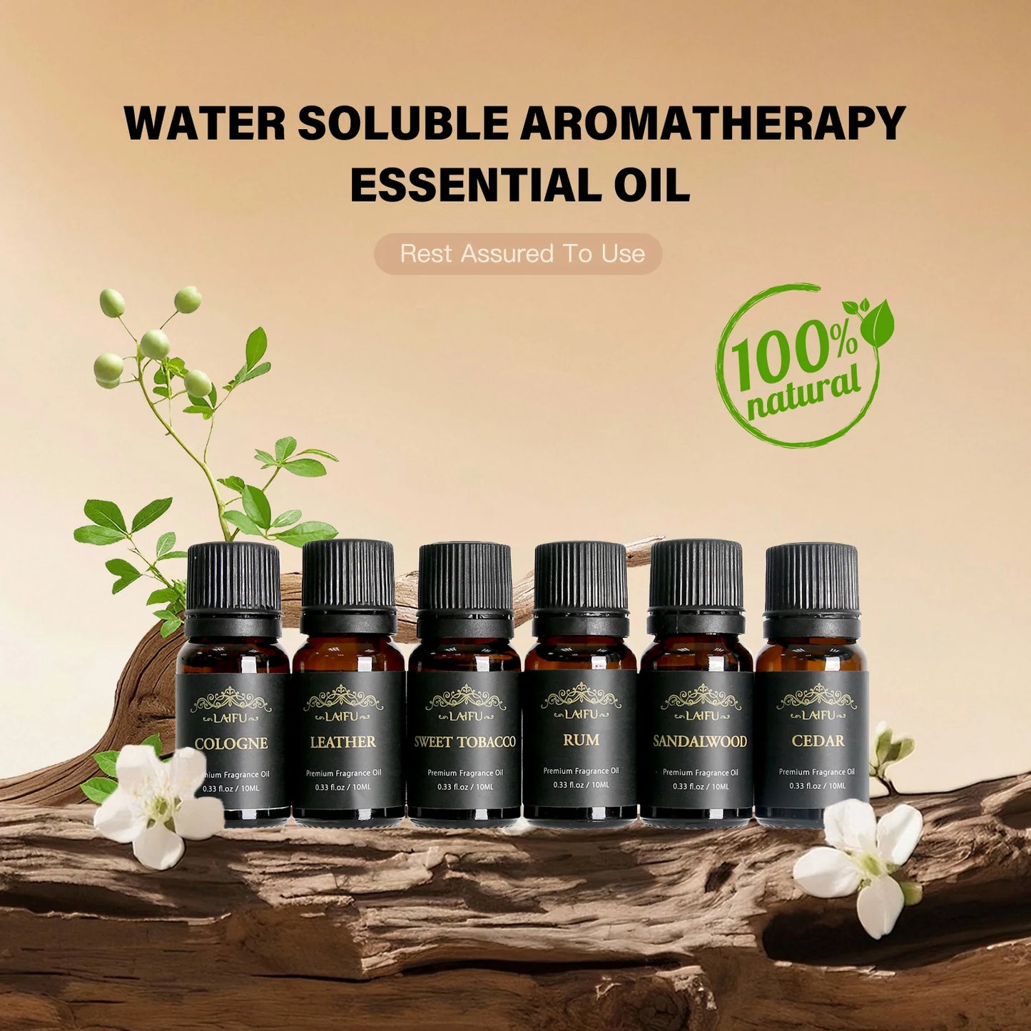 Miflame Water Soluble Essential Oils Kit for Diffusers Humidifiers Aromatherapy