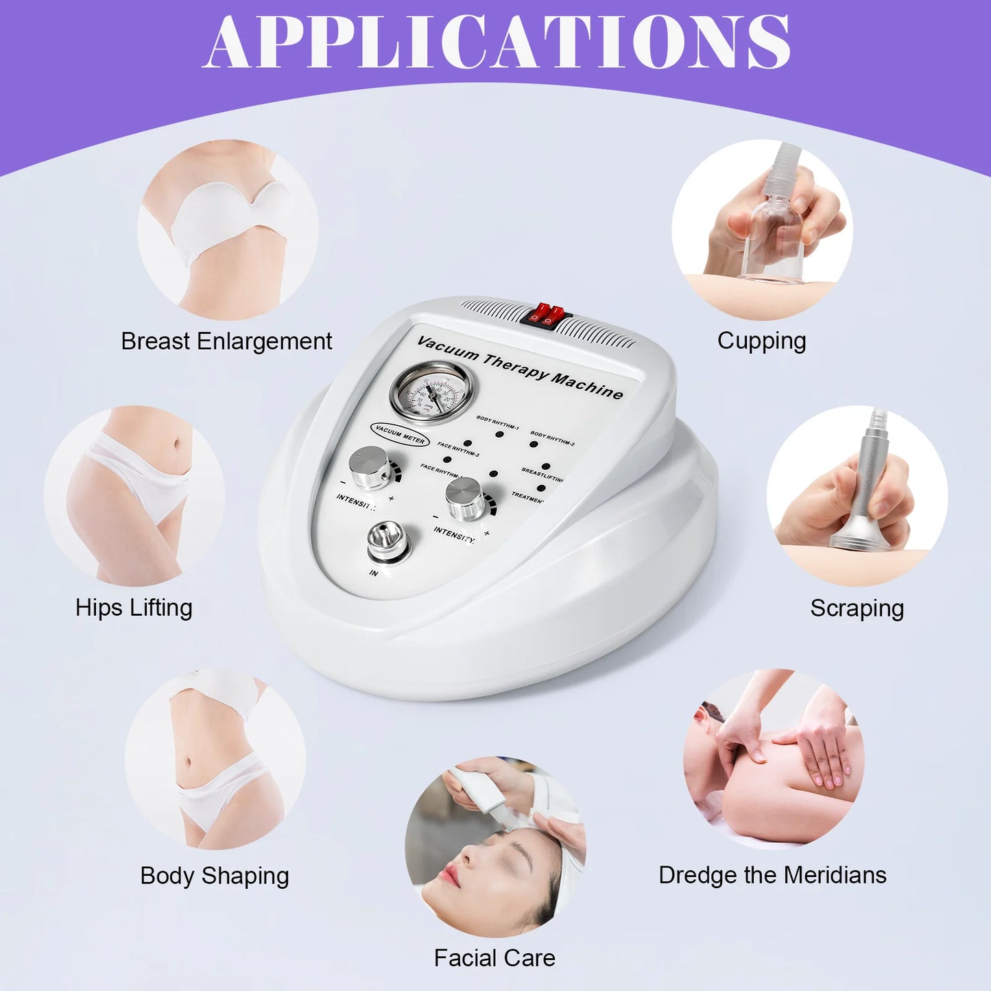 Vacuum Massage Machine With 24 Cups And 6 Modes Suction