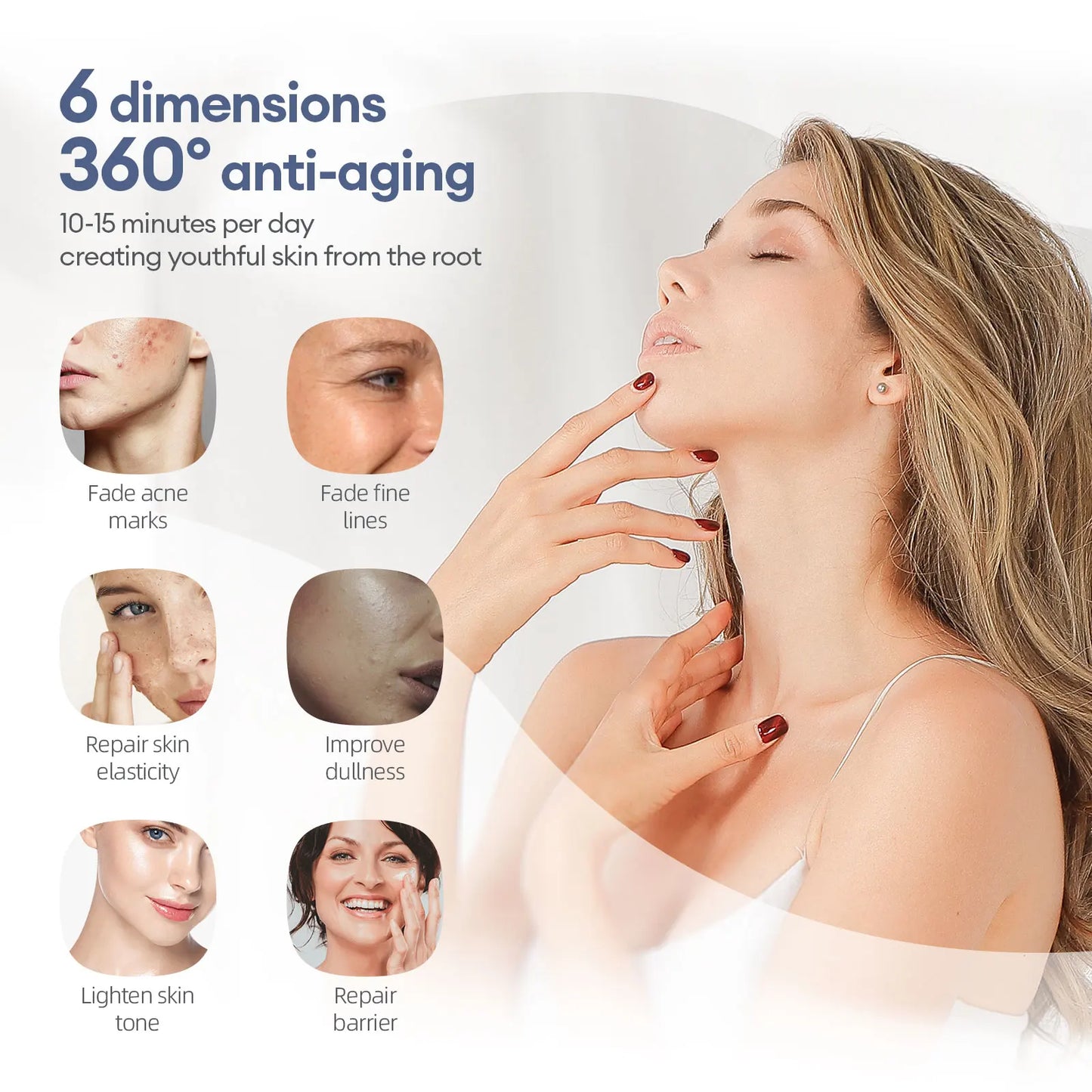 Foreverlily Photon Silicone LED Face Mask For Skin Rejuvenation
