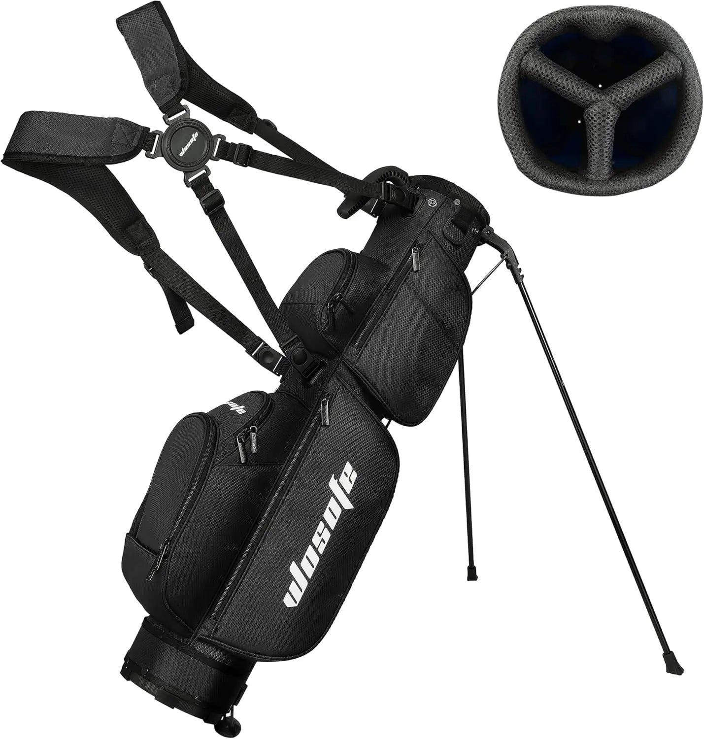 Wosofe Lightweight Golf Stand Bag With Three Way Club Dividers