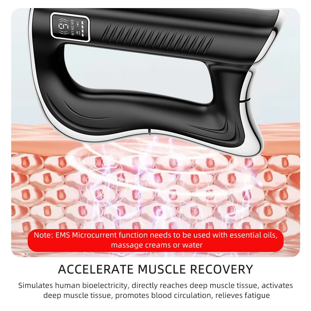 Foreverlily Electric Fascia Knife Massager High Frequency Vibration Scraper