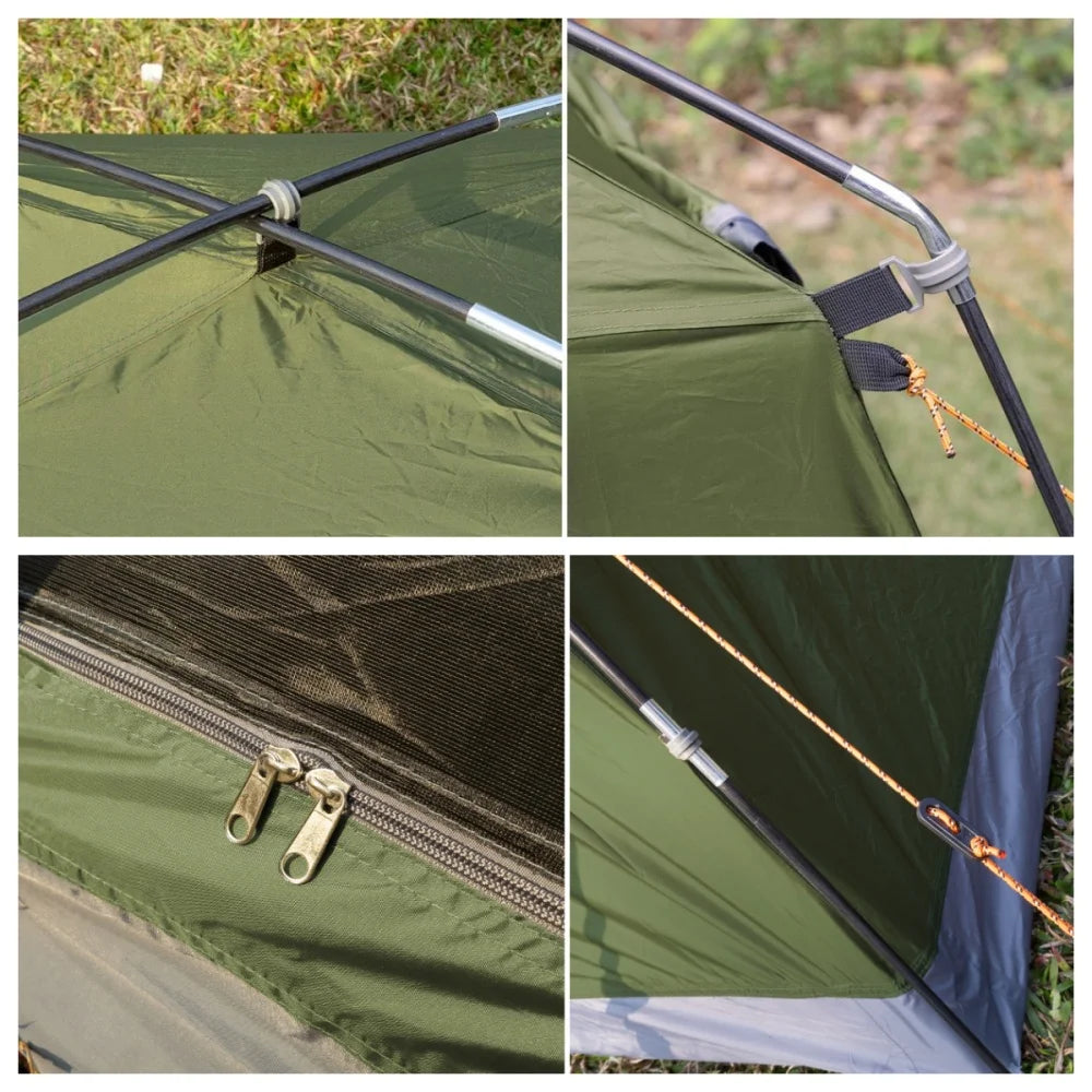 Night Cat 1-2 Person Backpacking Tent Waterproof Quick Setup For Outdoor Camping