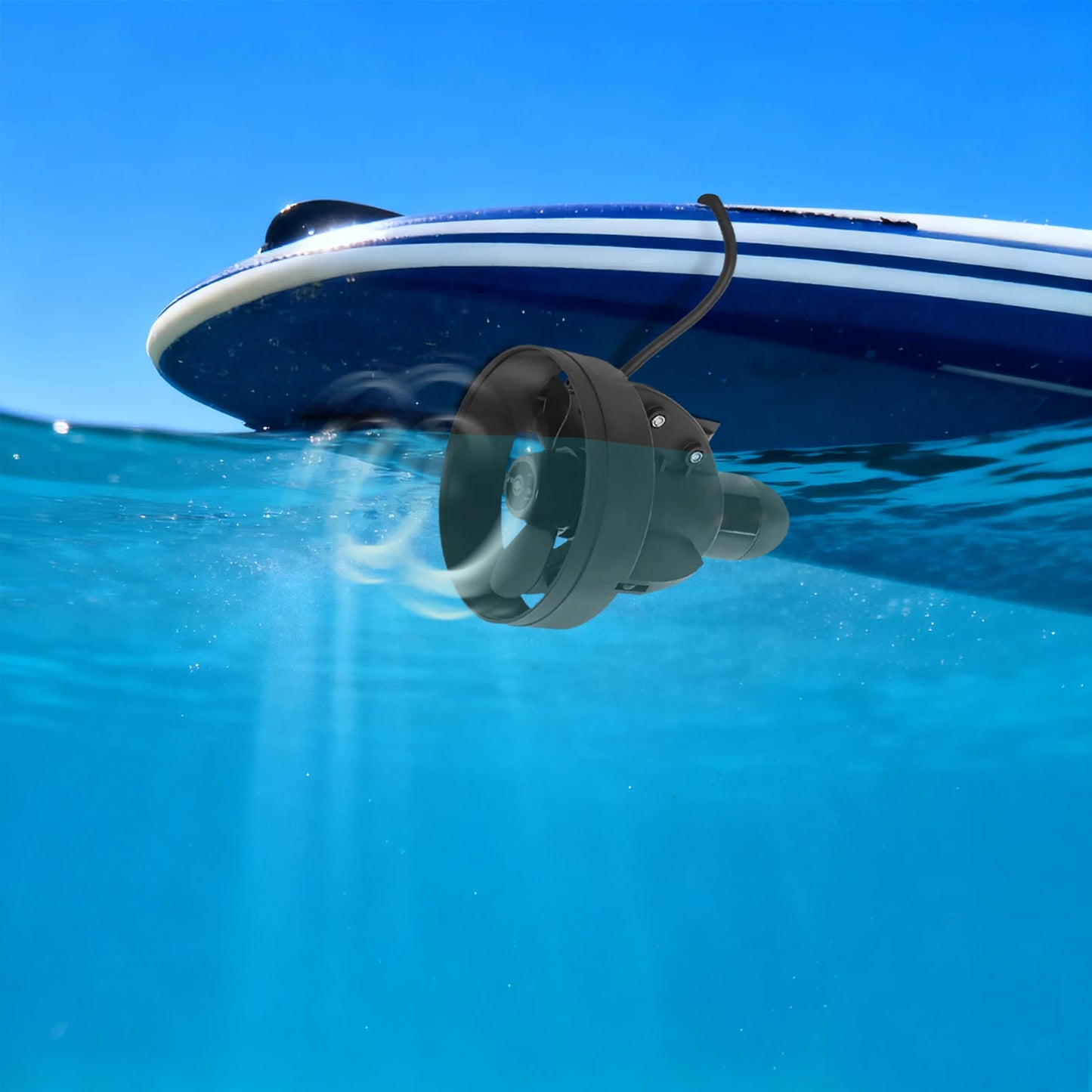 Underwater Electric Thruster For Paddle Boards 288W Brushed Motor Hands Free Boating For SUP Enthusiasts